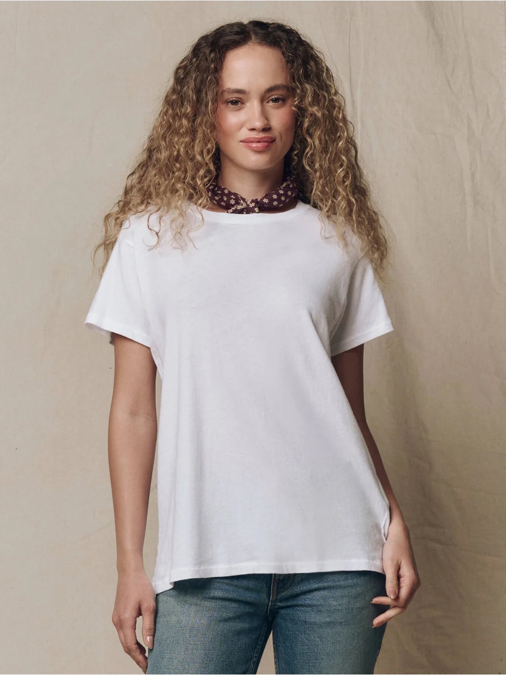 THE GREAT / The Slim Tee in White